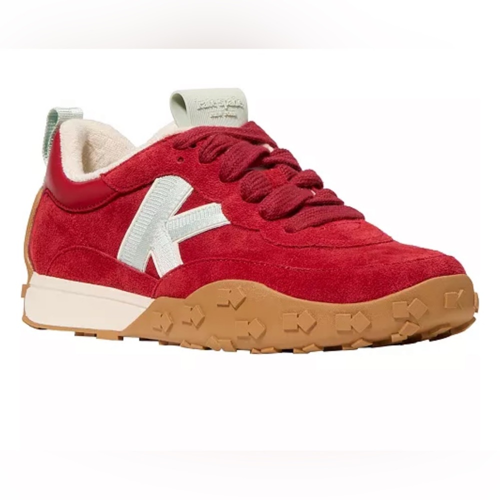 K-Swiss Women's Red Suede Sneakers